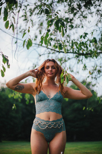 Echo High Rise Lace Thong (multiple colors)