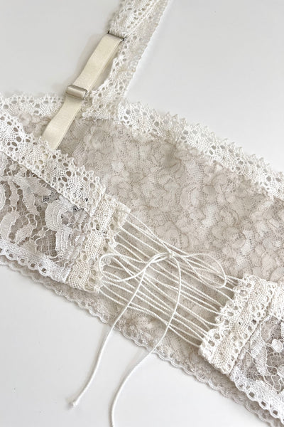 In Heroes We Trust x Clare Bare Cardamine Lace Up Top