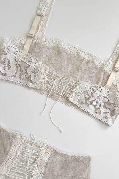 In Heroes We Trust x Clare Bare Cardamine Lace Up Top