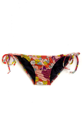 LOW STOCK In Heroes We Trust x Clare Bare Eventide String Bikini Bottom in Red Floral