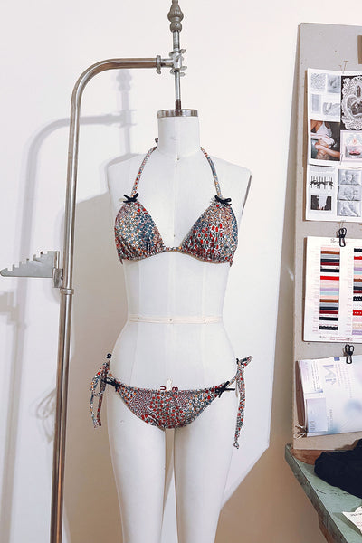 In Heroes We Trust x Clare Bare Eventide String Bikini Top in Multicolor Floral