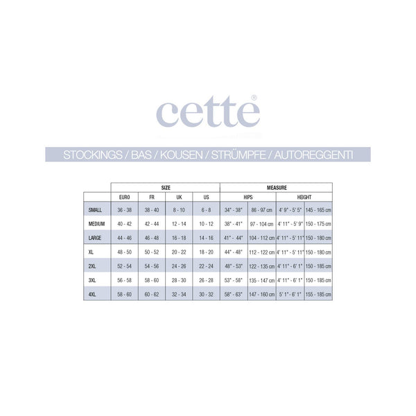 Cette Fishnet Stay Up Thigh High Stockings in Black