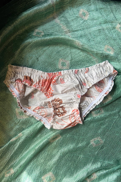 Ready to Ship Oleander Bloomer in Vintage Butterfly Print Cotton Size S