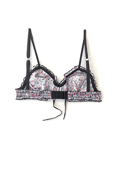 LAST ONE Cardamine Bralette in Upcycled Vintage Ditsy Floral Print