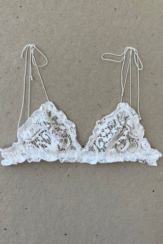 Anaphora Bralette in Upcycled Vintage Crochet Lace