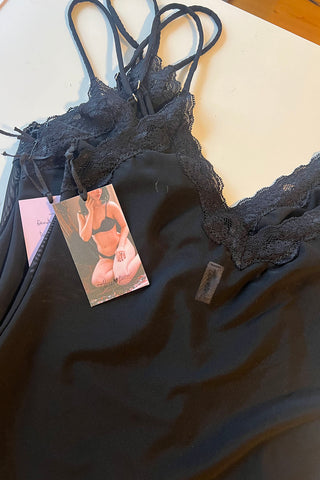 Demeter Mesh Camisole in Black Recycled Mesh