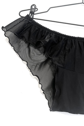 Demeter Mesh Flutter Panty in Black Recycled Mesh
