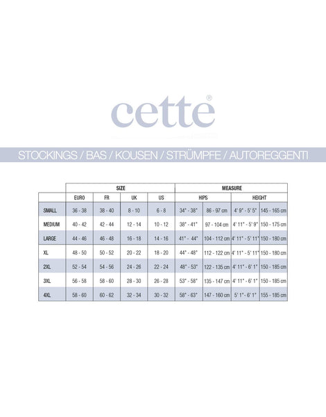 Cette Cuban Heel Seamed Thigh High Stockings in Black