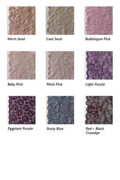 Rosehip Garter Tank in Two Toned Lace