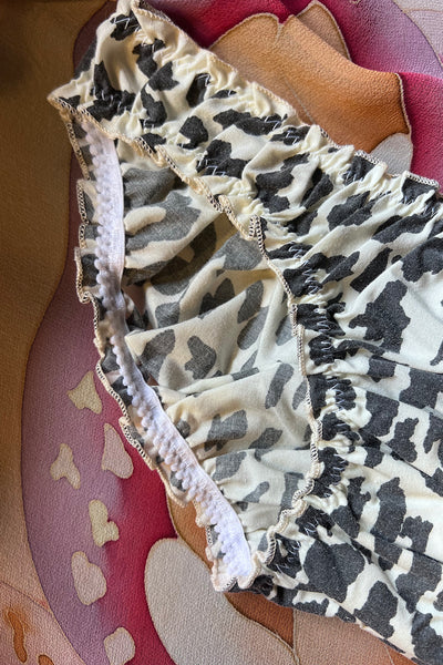 Oleander Bloomer Panty in Vintage Leopard Print Cotton