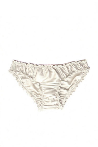 Oleander Bloomers in Organic Dyed Ivory Silk Charmeuse