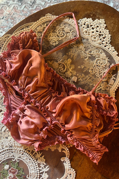 Oleander Bloomers in Organic Dyed Rose Silk Charmeuse