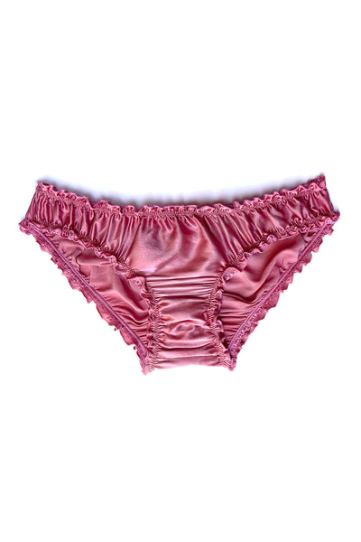 Oleander Bloomers in Organic Dyed Rose Silk Charmeuse