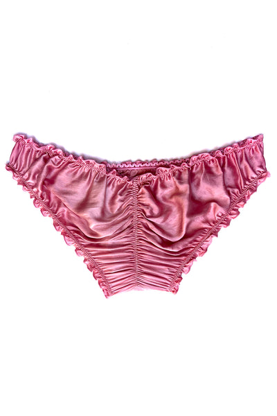 Oleander Bloomers in Organic Dyed Rose Silk Charmeuse
