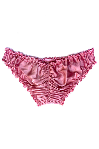 Oleander Bloomers in Organic Dyed Rose Silk Charmeuse