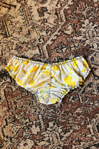 Ready to Ship Oleander Bloomer in Yellow Floral Cotton Size XL
