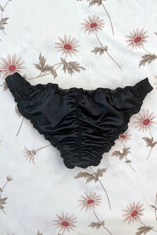 RETIRING 11/13 Florid Bloomer in Black Deadstock Satin