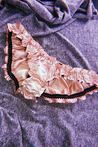 RETIRING 11/13 Florid Deadstock Satin Bloomers in Vintage Pink