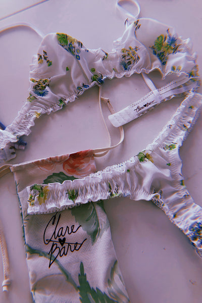 Mystery Print Oleander Thong Set