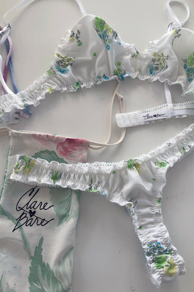 Mystery Print Oleander Thong Set