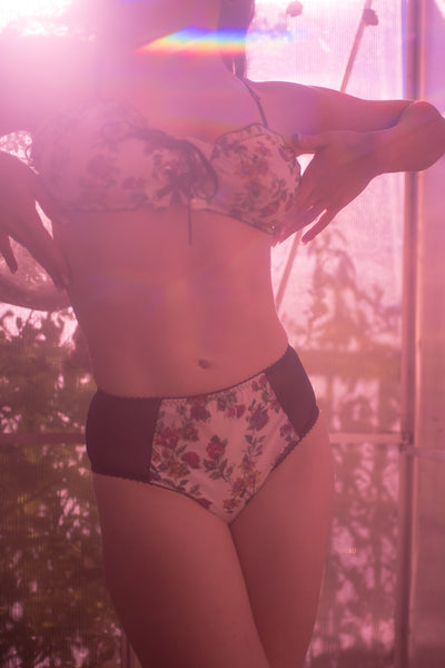 LOW STOCK Cardamine Lace Up Panty in Original Rose